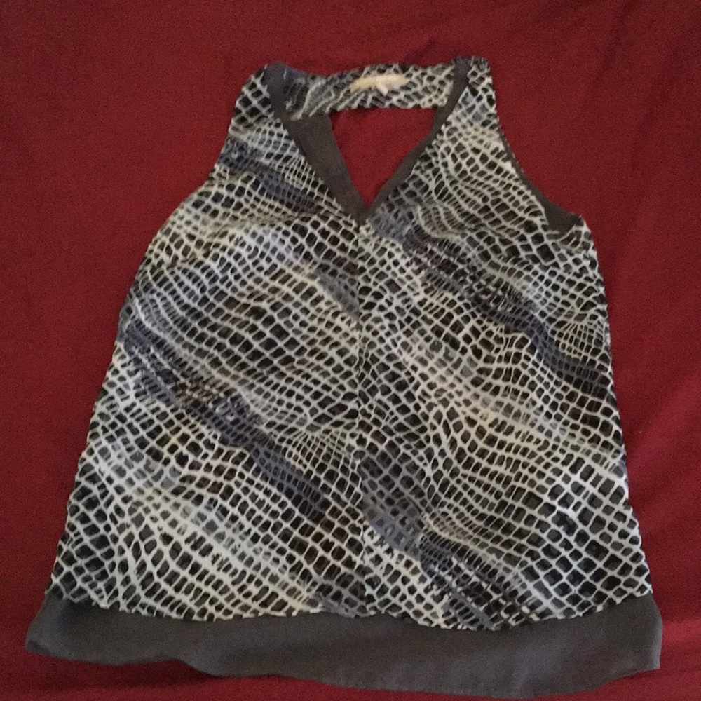 Banana Republic snake tank with open back detail